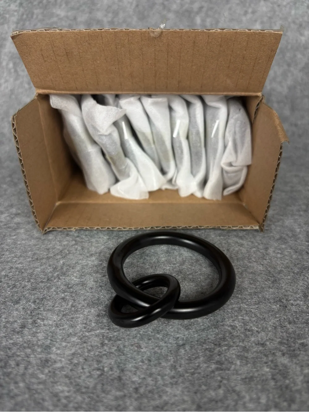 Pottery Barn Standard Round Curtain Rings Set of 10 Antique Bronze